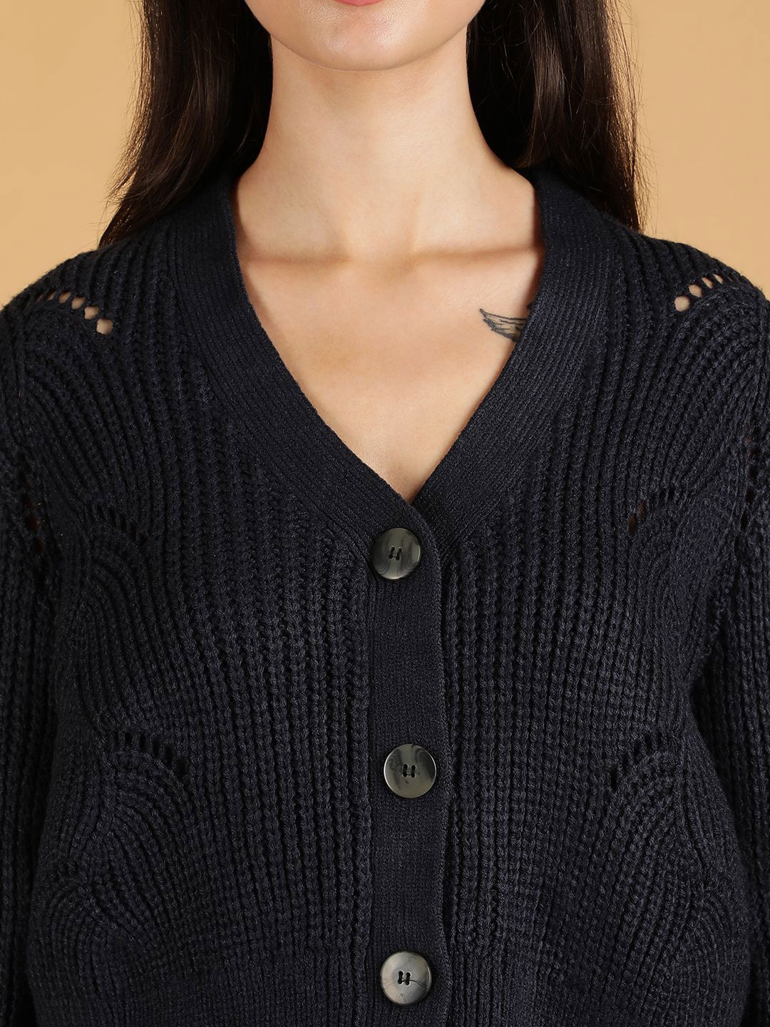 Kotty Women Cable Knit Cardigan