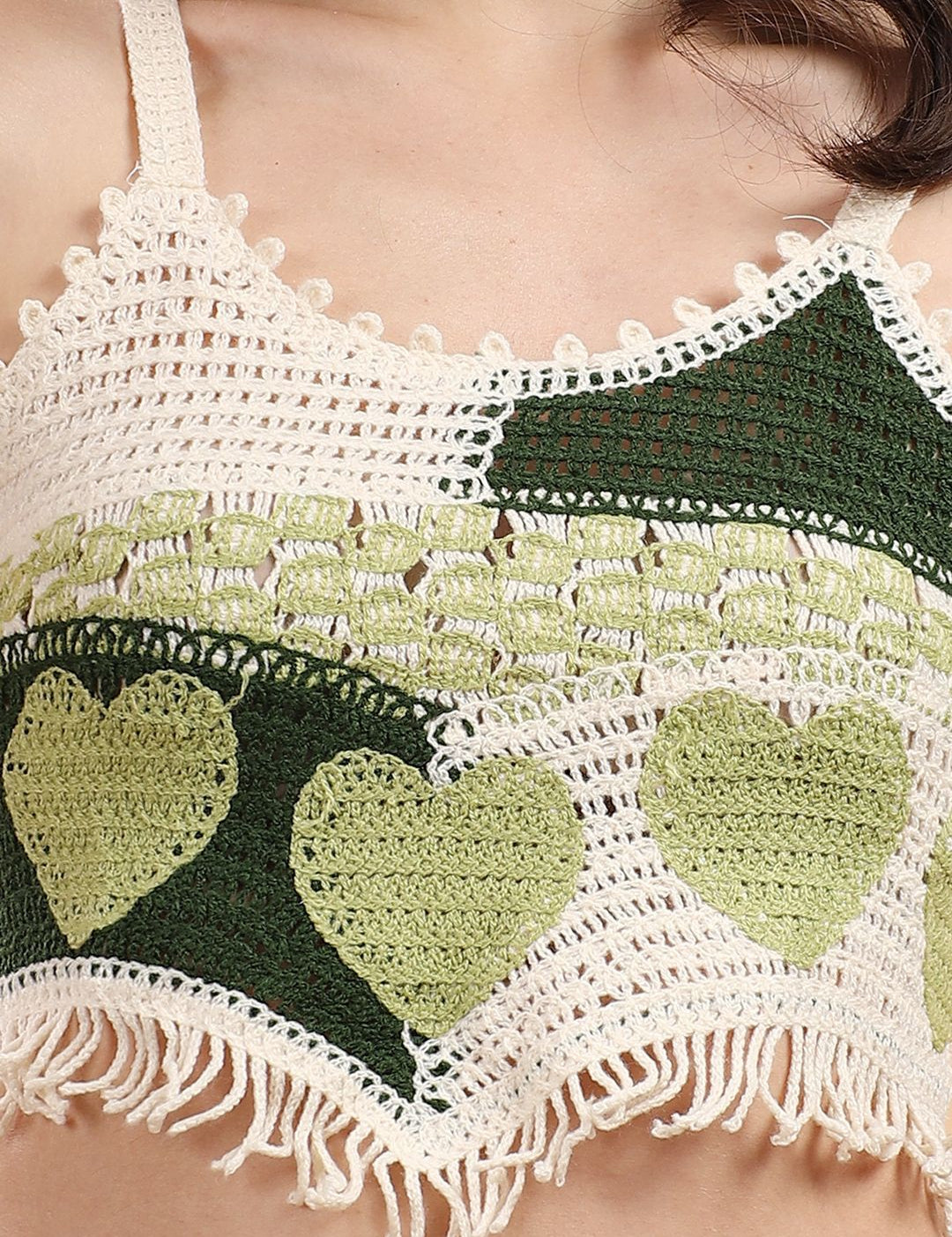 Kotty Embroidered Cotton Regular Crop Top