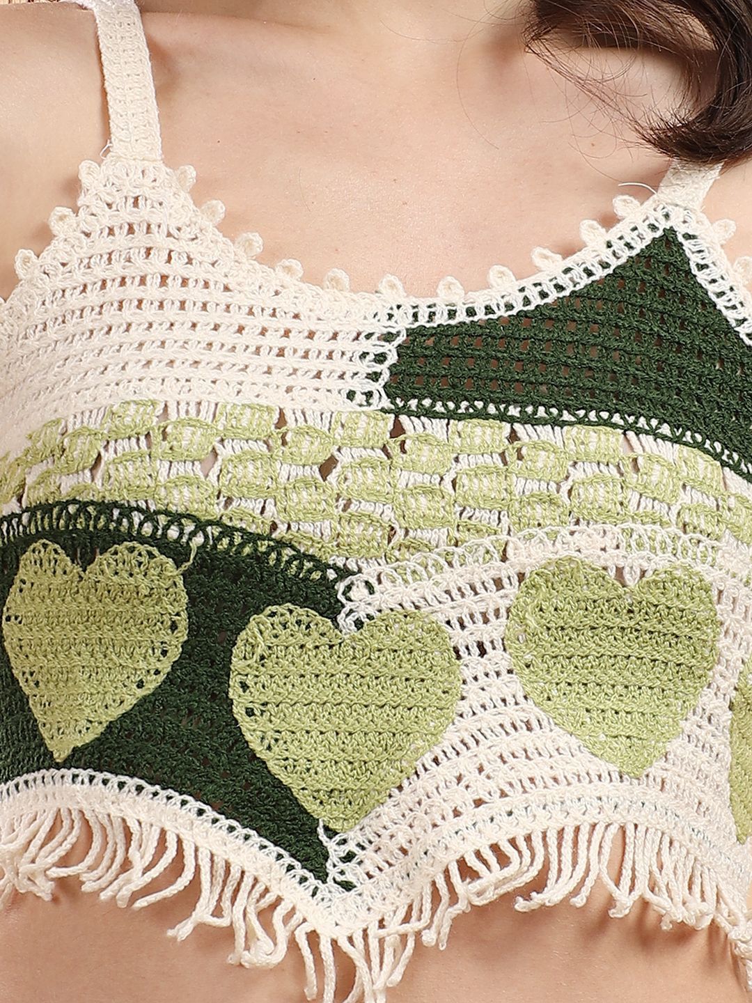 Kotty Embroidered Cotton Regular Crop Top