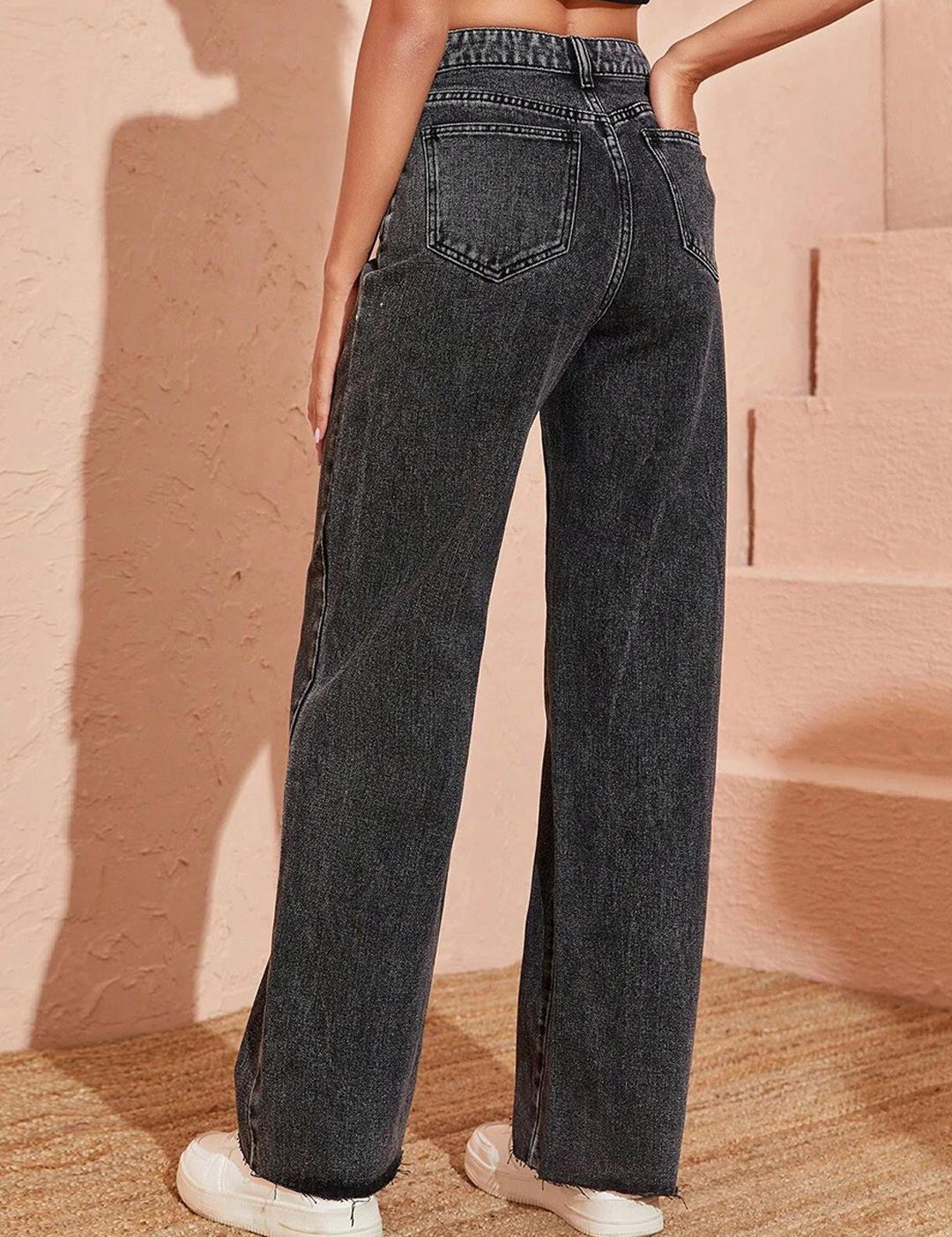 Kotty Women Jean Straight Fit High Rise Stretchable Jeans