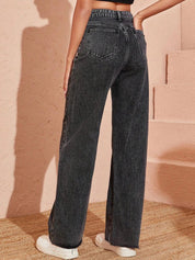 Kotty Women Jean Straight Fit High Rise Stretchable Jeans