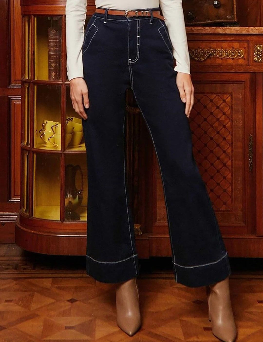 Kotty Women Jean Bootcut High-Rise Stretchable Jeans