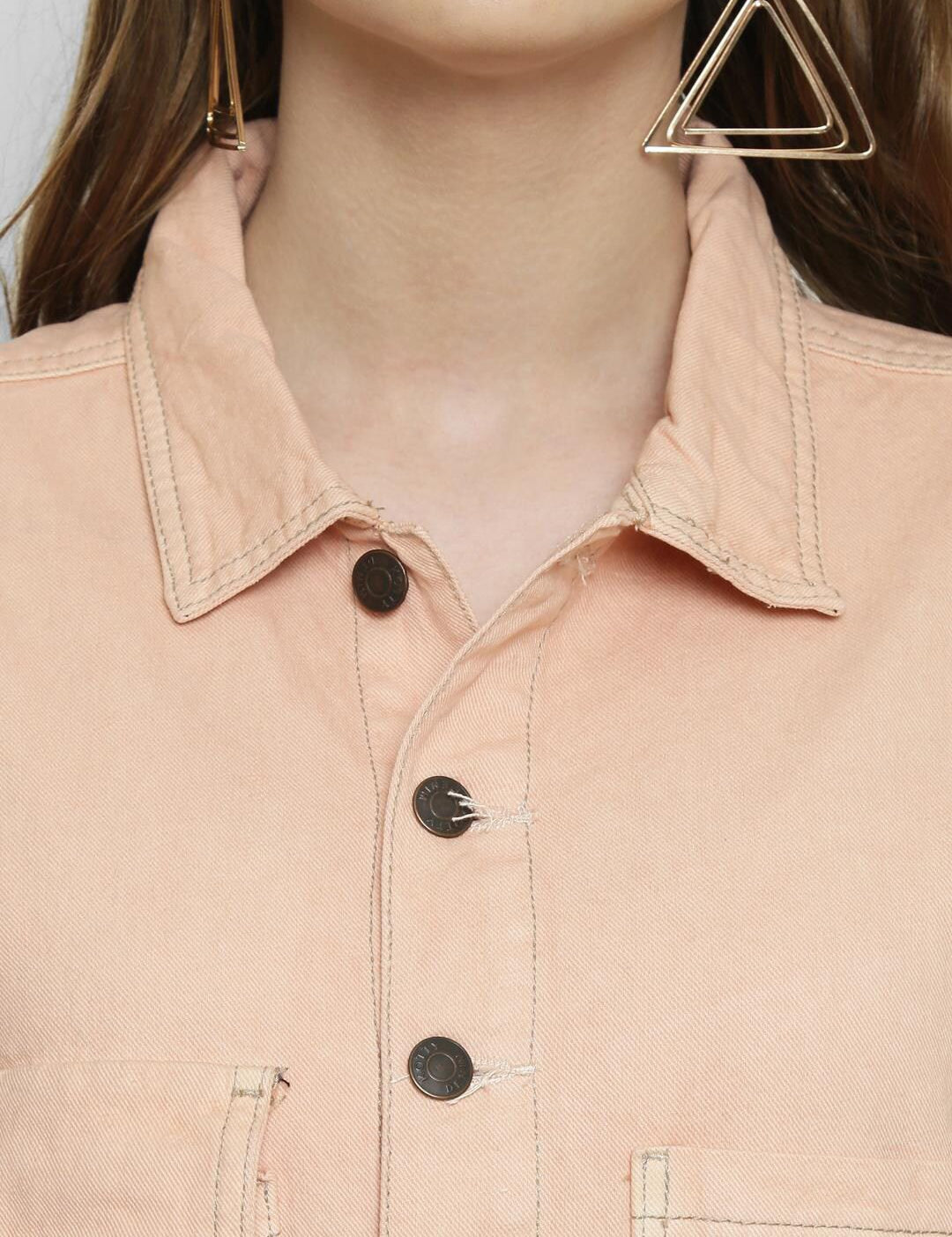 Kotty Women Pink Solid Tailored Jacket