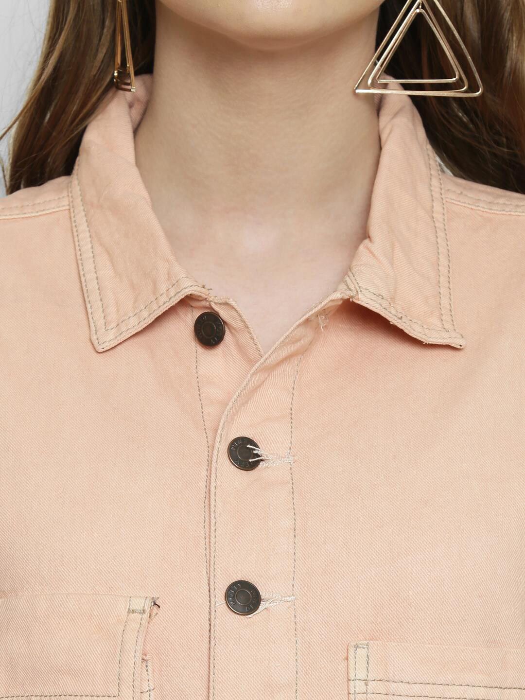 Kotty Women Pink Solid Tailored Jacket