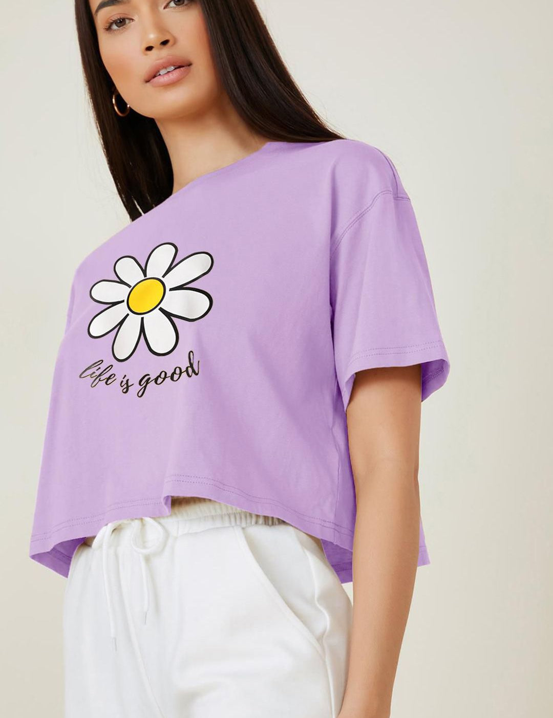 Kotty Women Graphic Printed Round Neck T-shirt