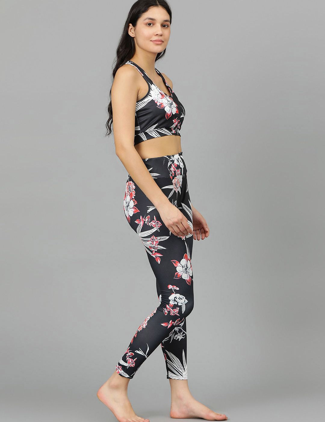 Kotty Round Neck Sleeveless Printed Night suit