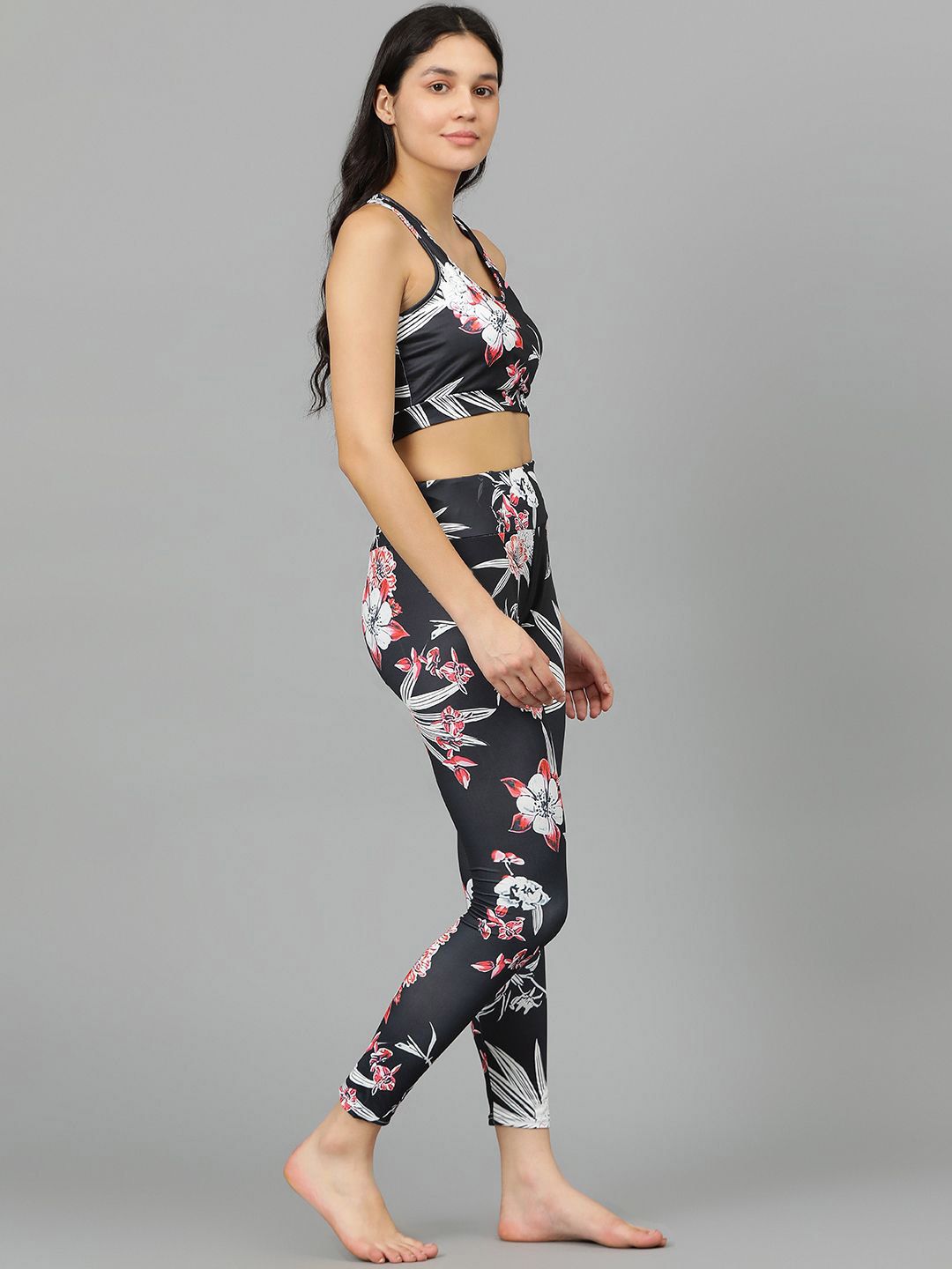 Kotty Round Neck Sleeveless Printed Night suit