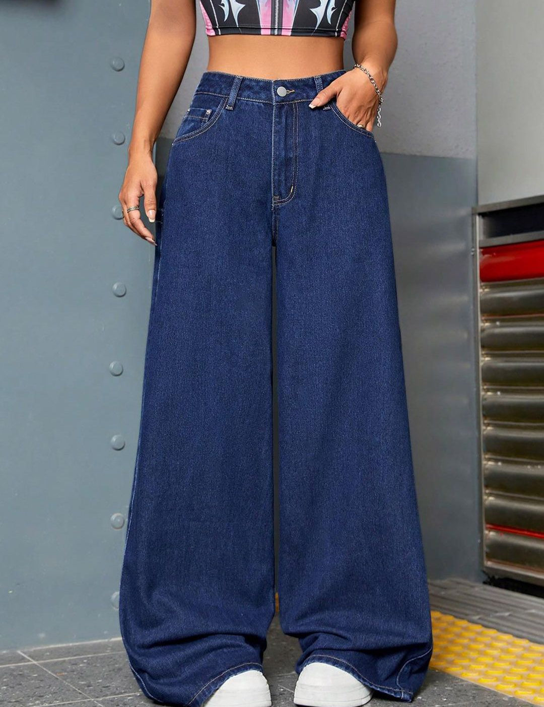 Kotty Women Blue Jean High-Rise Clean Look Stretchable Jeans