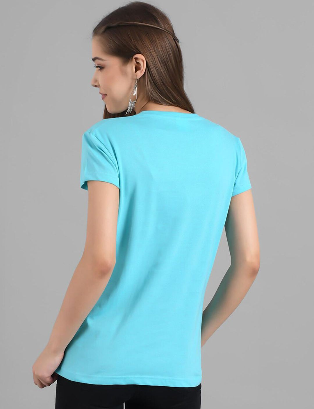 Kotty Typography Printed Round Neck T-shirt