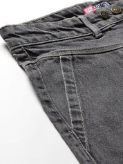 Kotty Women Grey Flared High-Rise Light Fade Stretchable Jeans