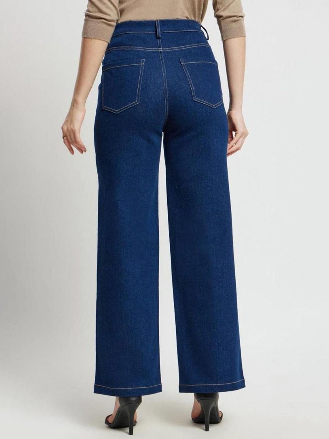 Kotty Women Wide Leg High-Rise Stretchable Jeans