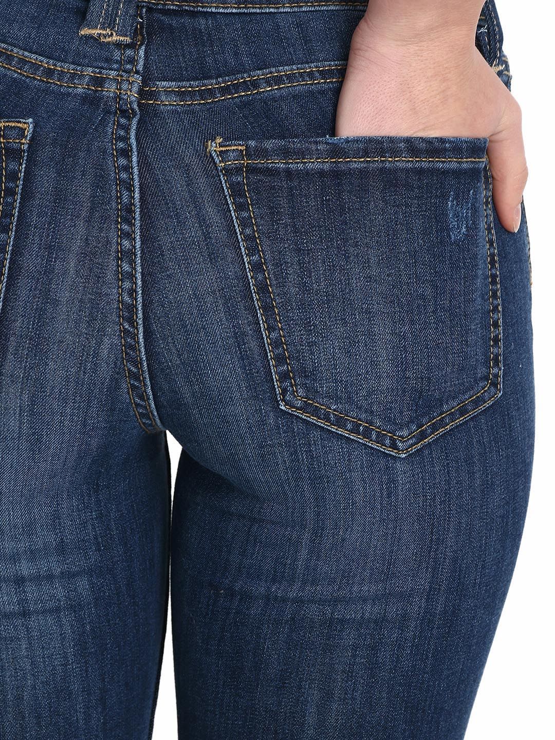 Kotty Women Blue Skinny Fit High-Rise Clean Look Jeans