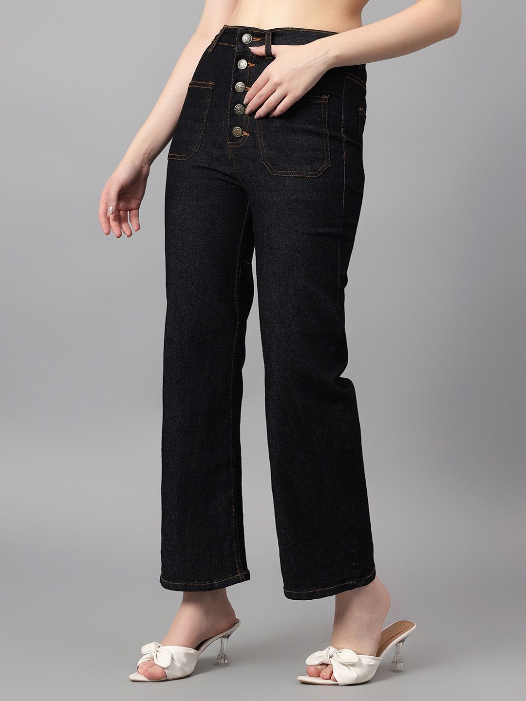 Kotty Women Bootcut High-Rise Stretchable Jeans