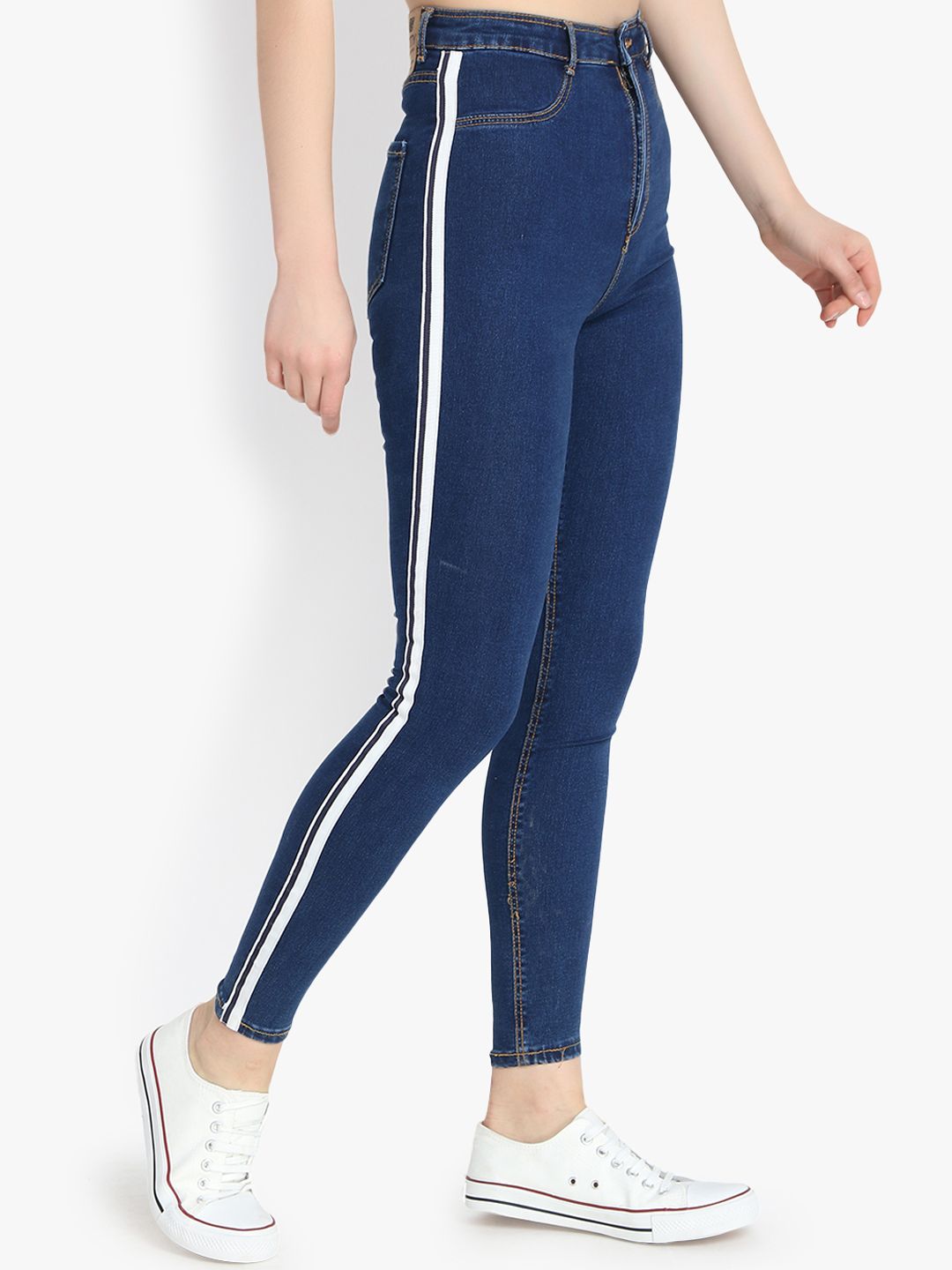 Kotty Women Blue Skinny Fit High-Rise Clean Look Stretchable Jeans