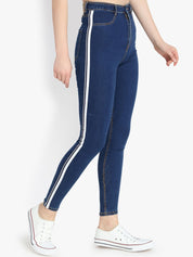Kotty Women Blue Skinny Fit High-Rise Clean Look Stretchable Jeans