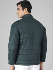 Kotty Men Yellow & Green Colourblocked Puffer Jacket