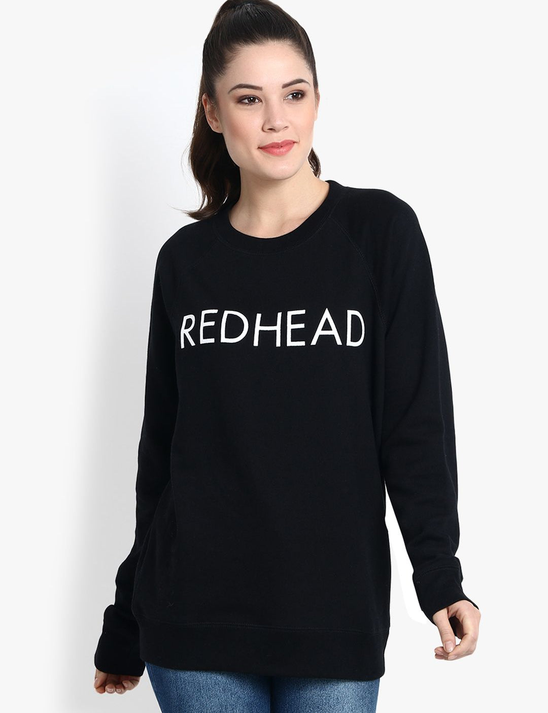 Kotty Women Black Printed Sweatshirt