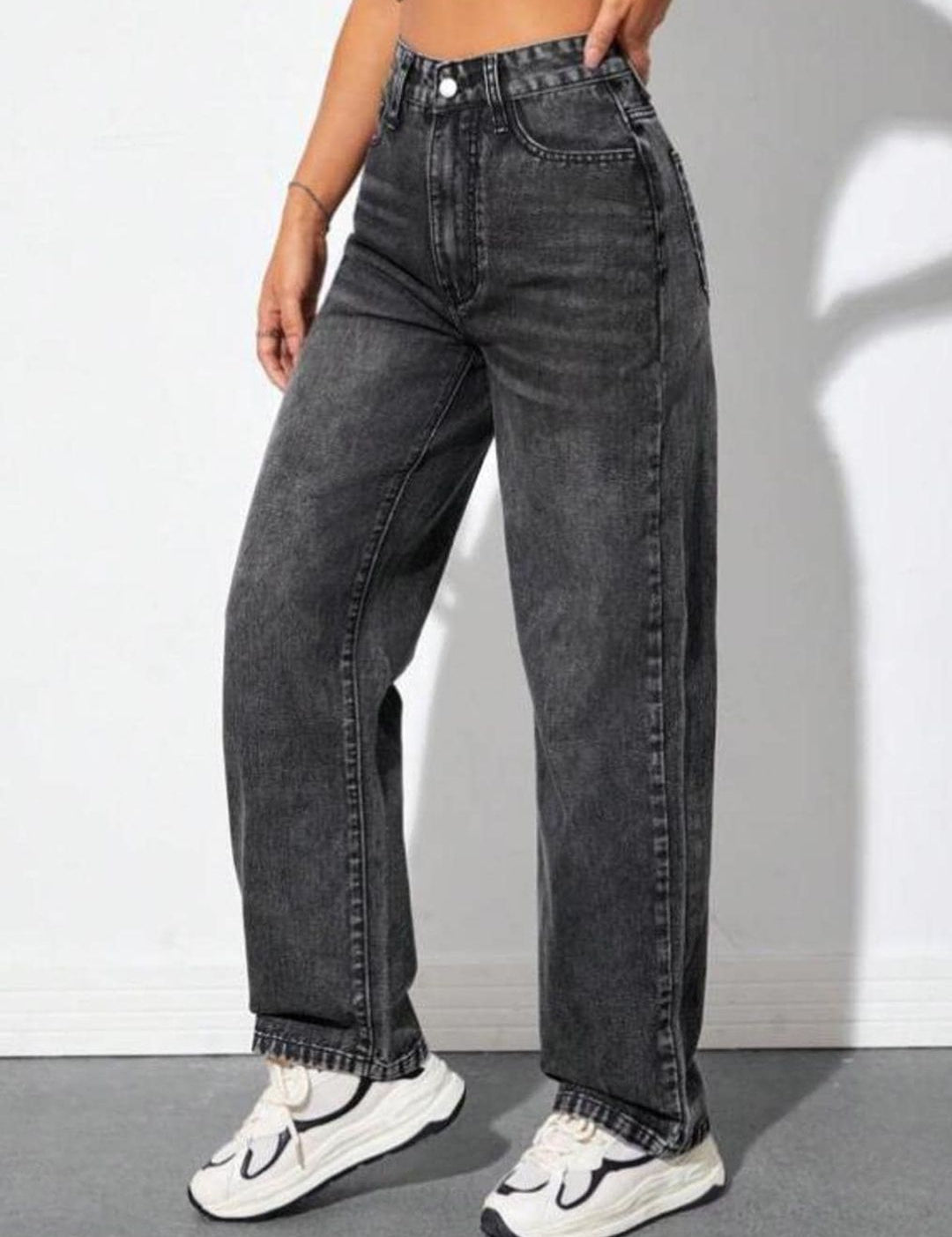 Kotty Women Grey Jean High-Rise Light Fade Stretchable Jeans