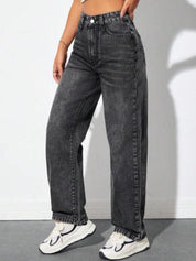 Kotty Women Grey Jean High-Rise Light Fade Stretchable Jeans