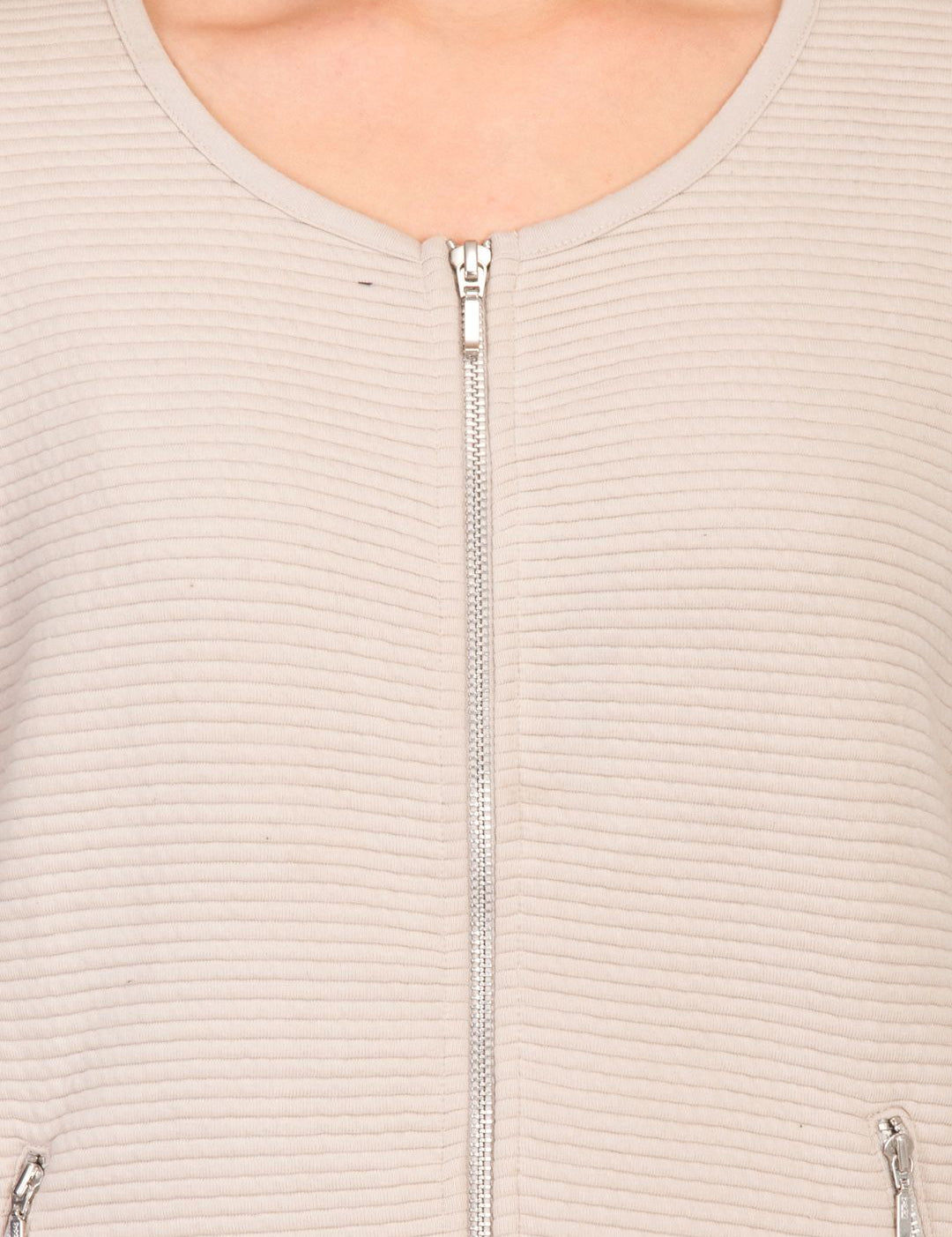 Kotty Women Pink Self Design Open Front Jacket