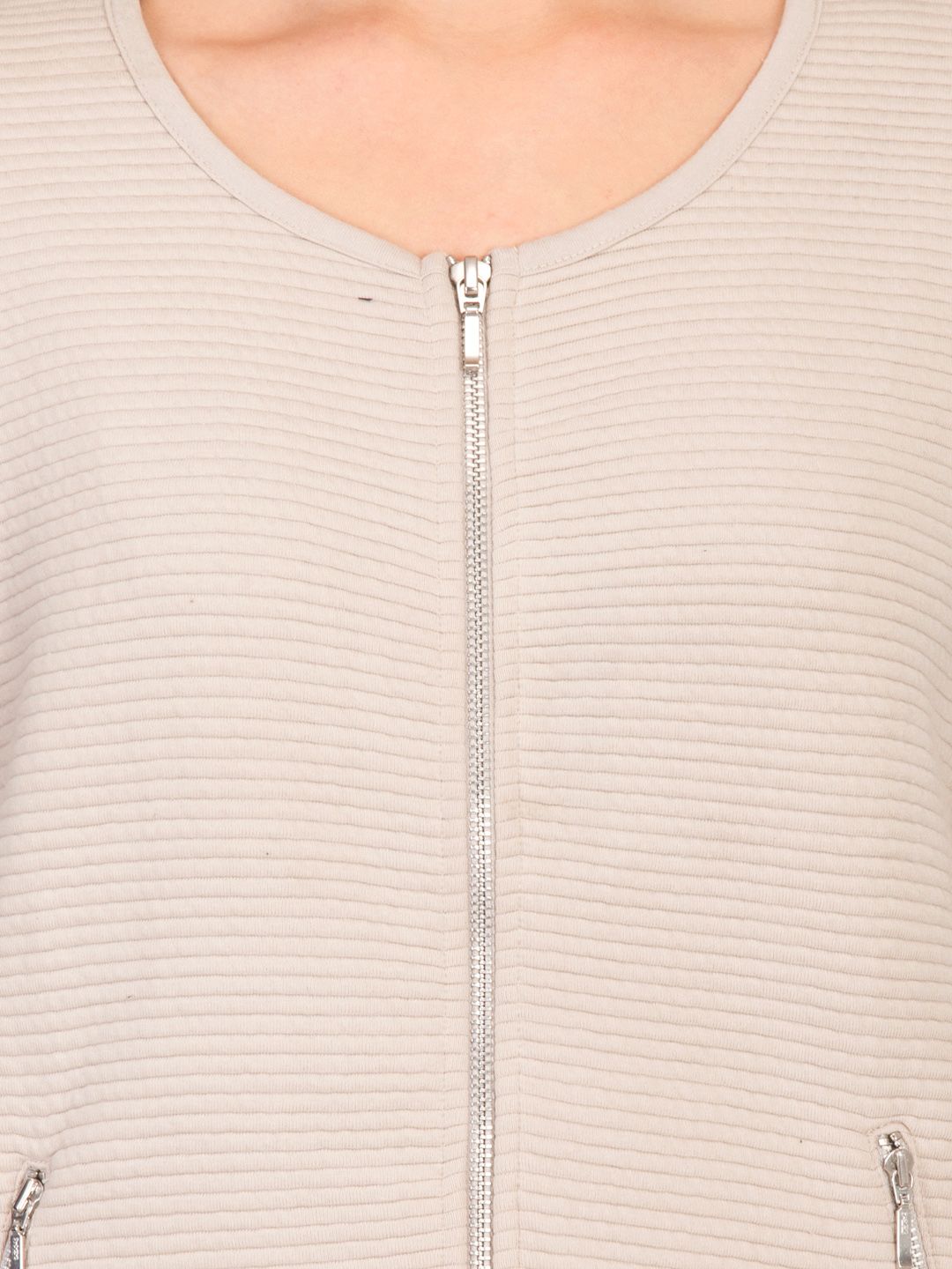 Kotty Women Pink Self Design Open Front Jacket