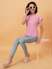 KOTTY Basics Women Solid Round Neck T-shirt