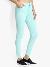 Kotty Women Blue Skinny Fit High-Rise Clean Look Stretchable Jeans