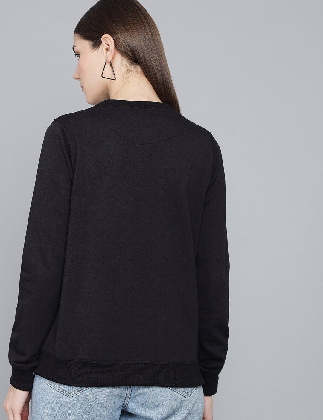 Kotty Women Black Printed Sweatshirt