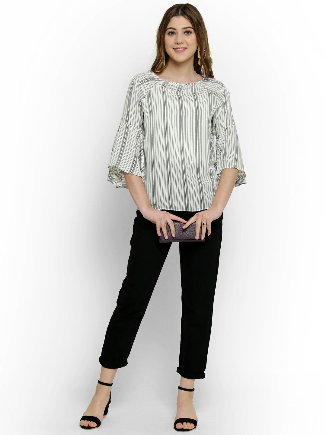 Kotty Women Black Relaxed Fit High-Rise Clean Look Stretchable Jeans