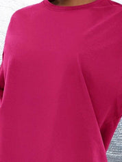 Kotty Drop-Shoulder Sleeves Longline Oversize Yoga T-shirt