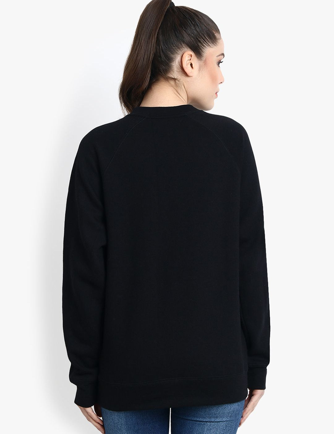 Kotty Women Black Printed Sweatshirt