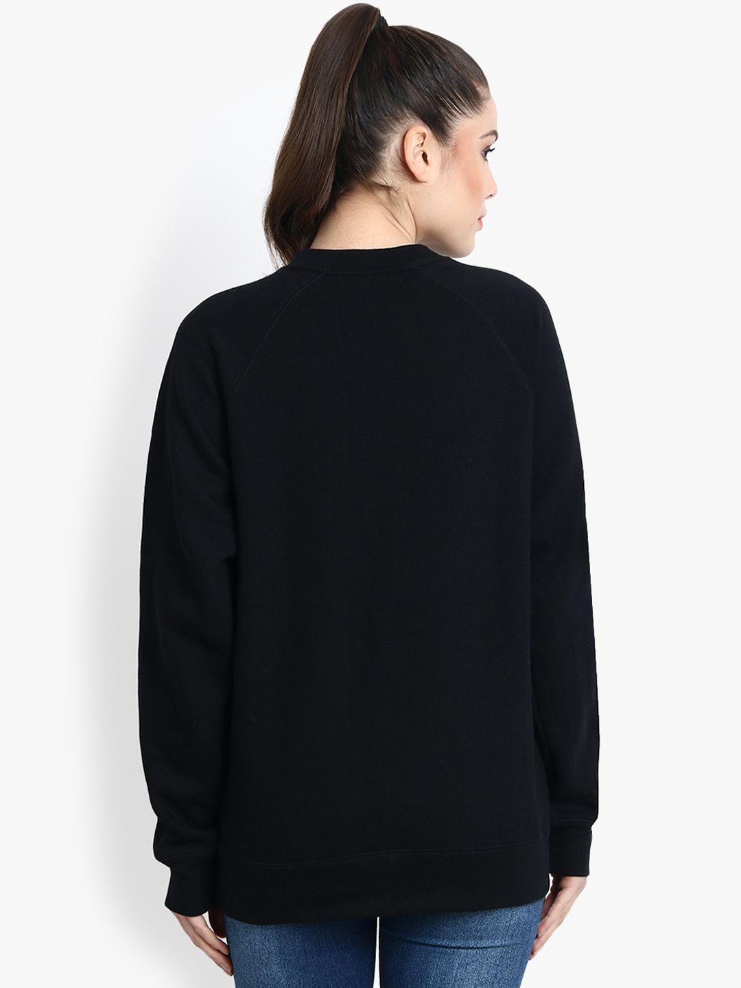 Kotty Women Black Printed Sweatshirt