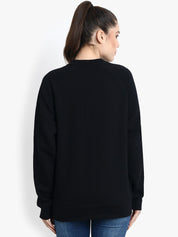 Kotty Women Black Printed Sweatshirt