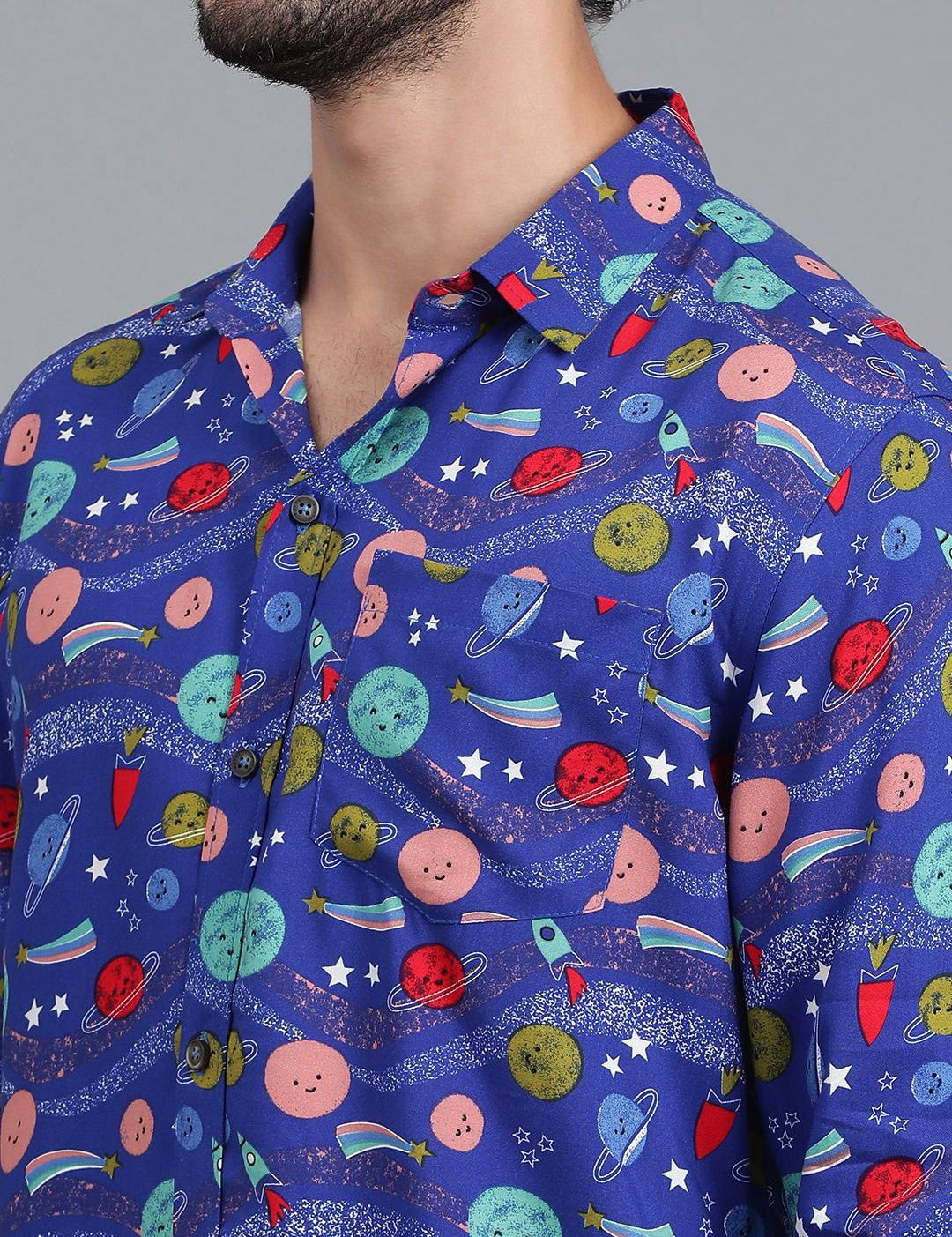 Kotty New Relaxed Fit Abstract Printed Casual Shirt