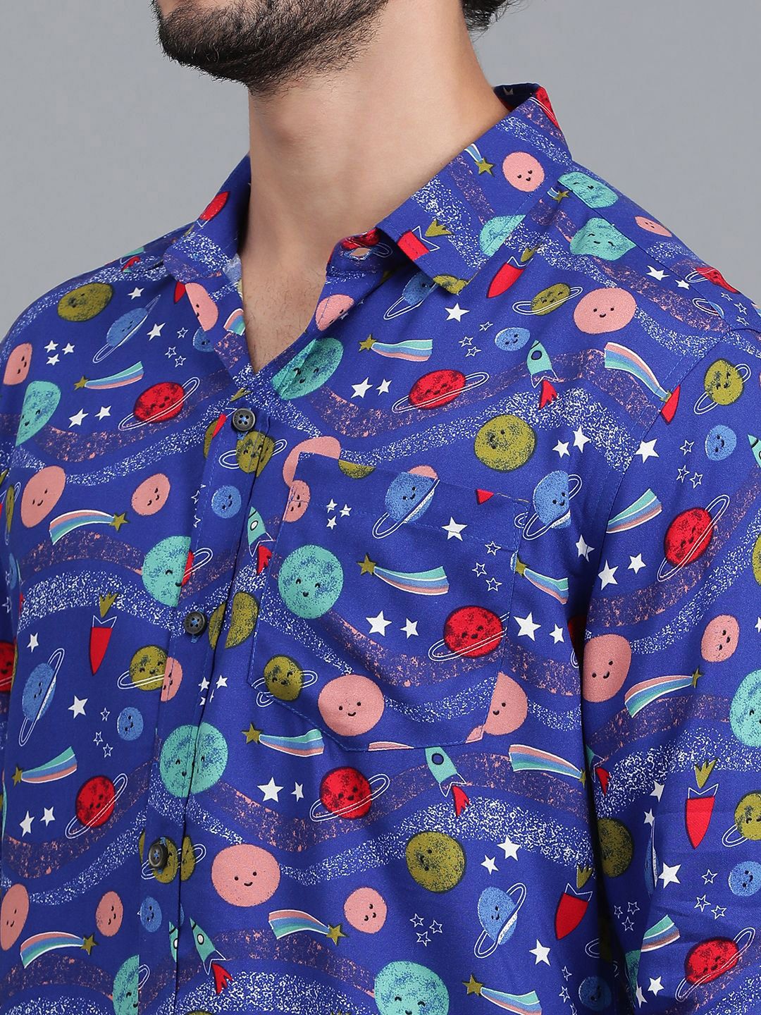 Kotty New Relaxed Fit Abstract Printed Casual Shirt