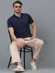 Kotty Men Relaxed Low-Rise Easy Wash Cargos Trousers