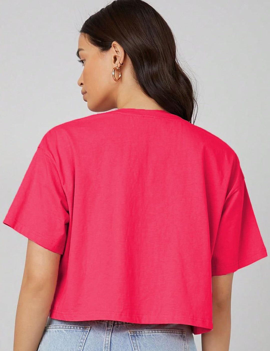 Kotty Graphic Printed Drop-Shoulder Sleeves T-shirt