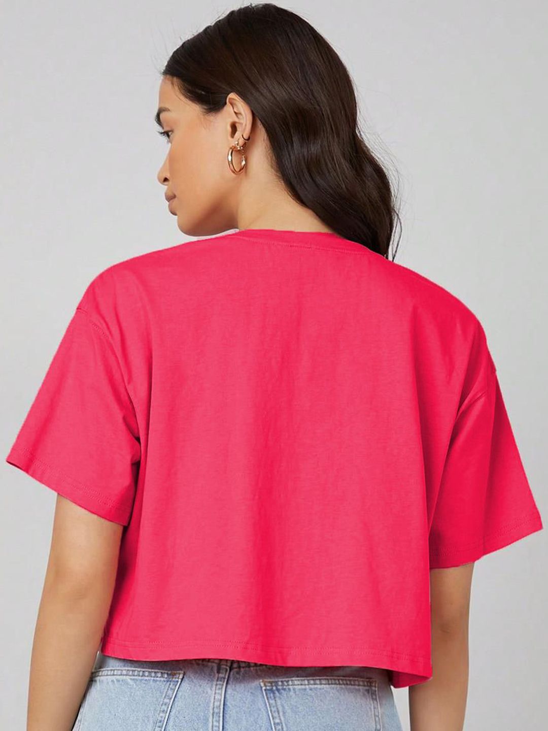 Kotty Graphic Printed Drop-Shoulder Sleeves T-shirt