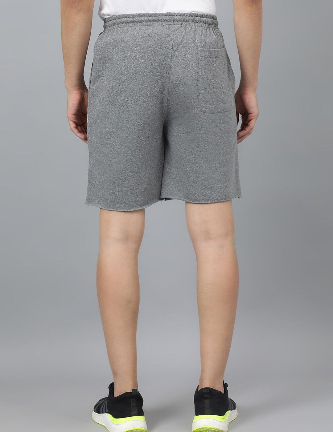 Kotty Men Grey Mid-Rise Regular Shorts