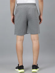 Kotty Men Grey Mid-Rise Regular Shorts