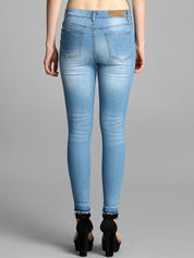 Kotty Women Blue Skinny Fit High-Rise Clean Look Jeans