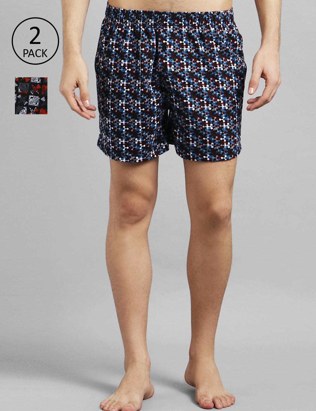 Kotty Men Pack Of 2 Printed Boxers