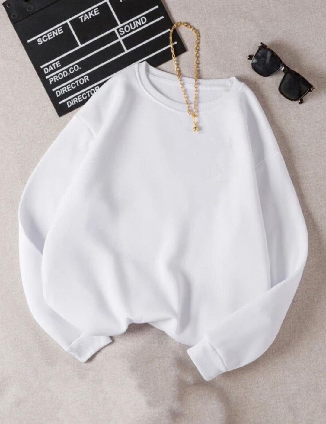 Kotty Round Neck Fleece Pullover Sweatshirt