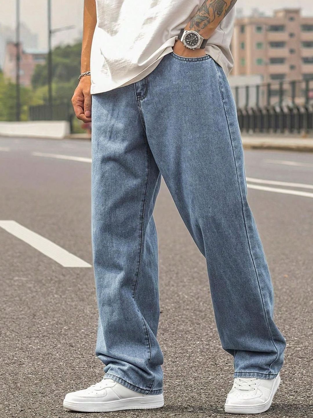 Kotty Men Cotton Straight Fit Stretchable Jeans