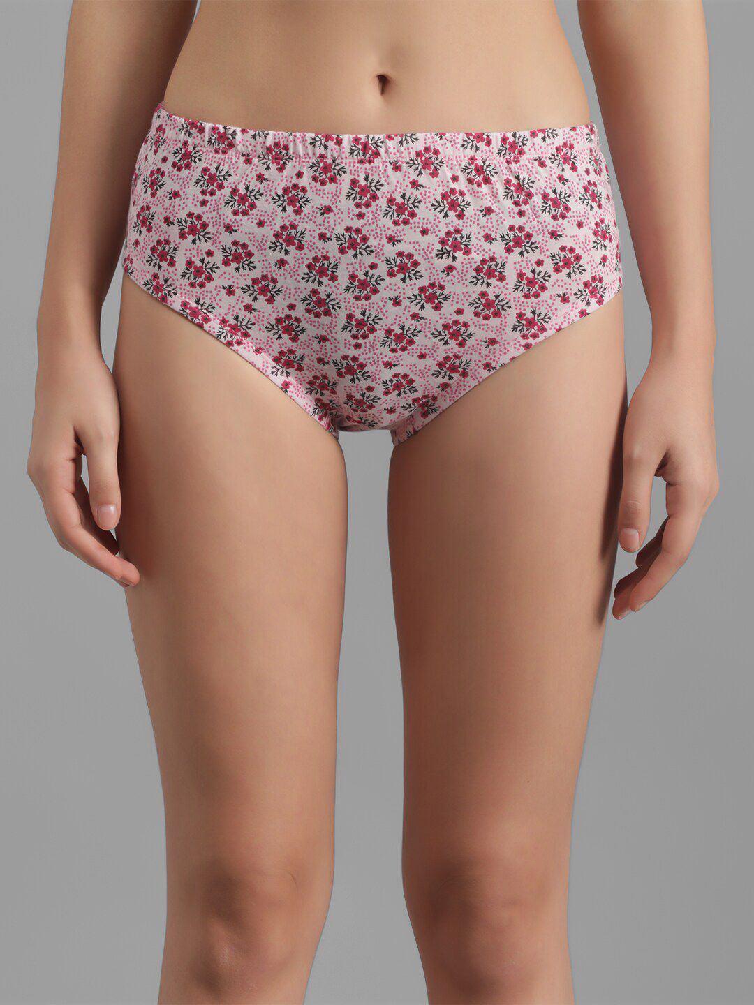 Kotty Women Pink & White Printed Hipster Briefs KTTWOMENSPANTY376