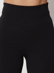 Kotty Women Relaxed Straight Leg Flared High-Rise Easy Wash Trousers