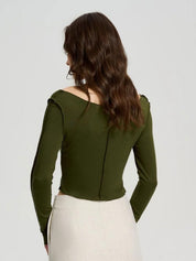 Kotty Women Cotton Fitted Crop Top