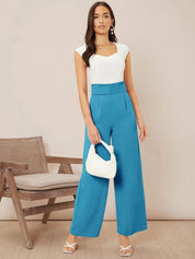 Kotty Women High-Rise Wide Leg Pleated Formal Trousers