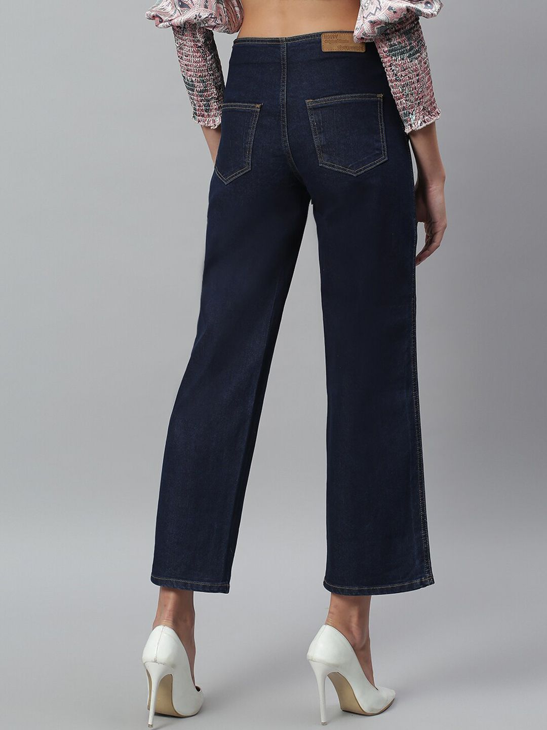 Kotty Women Blue Flared High-Rise Stretchable Jeans