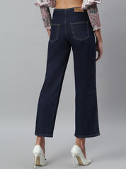 Kotty Women Blue Flared High-Rise Stretchable Jeans